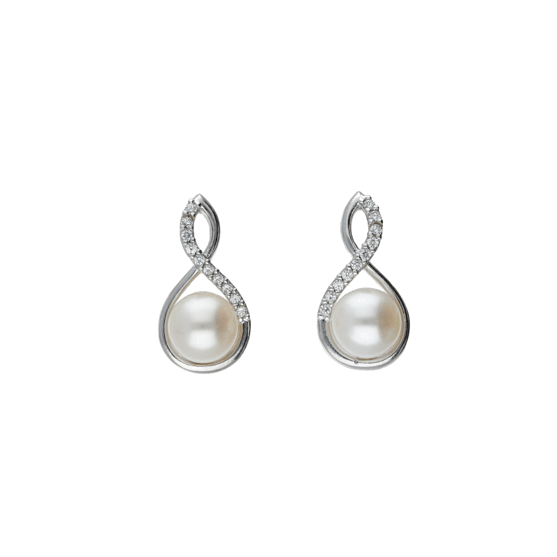 Orecchini Oro 18 kt Fantasia con perla