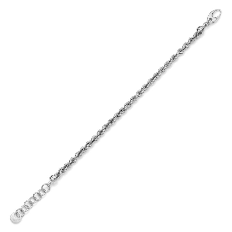 Bracciale Unoaerre catena corda in argento