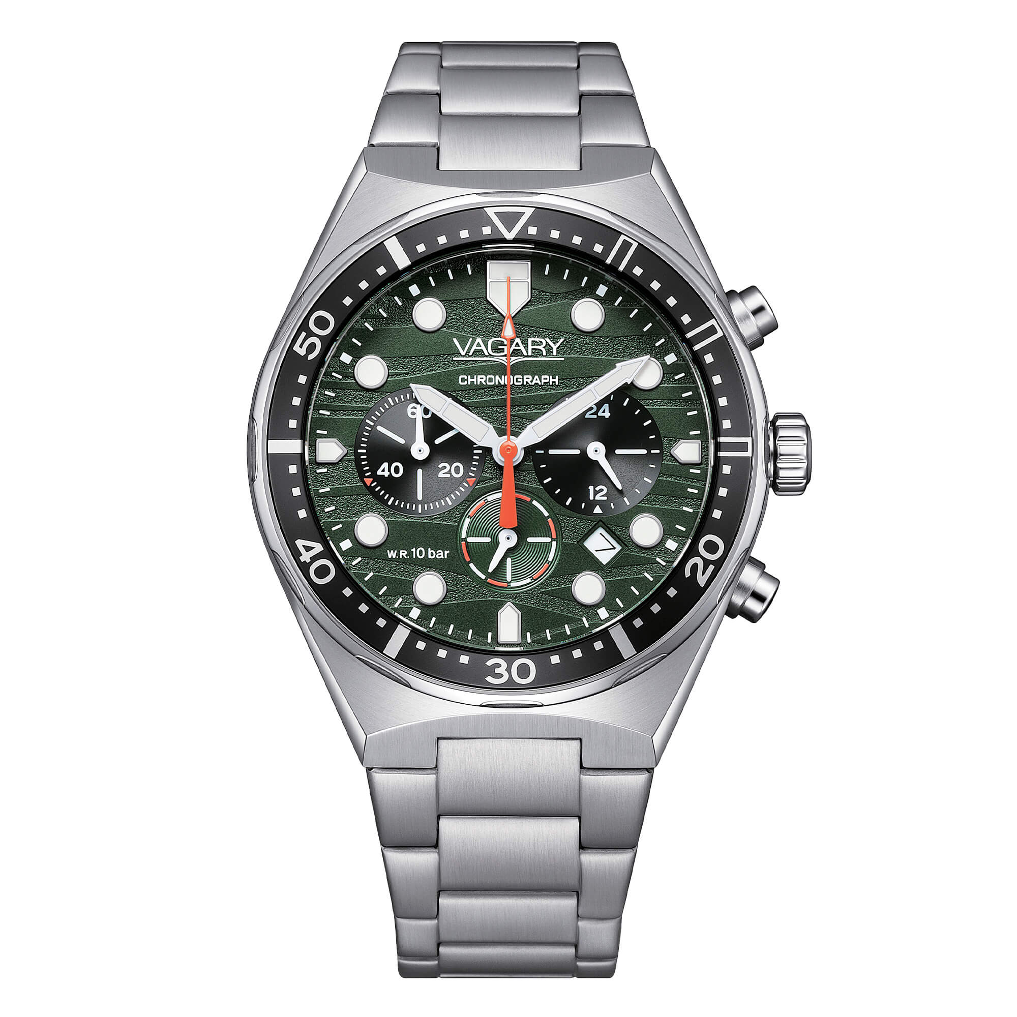 Orologio Vagary By Citizen Aqua39 Crono 41mm Blu