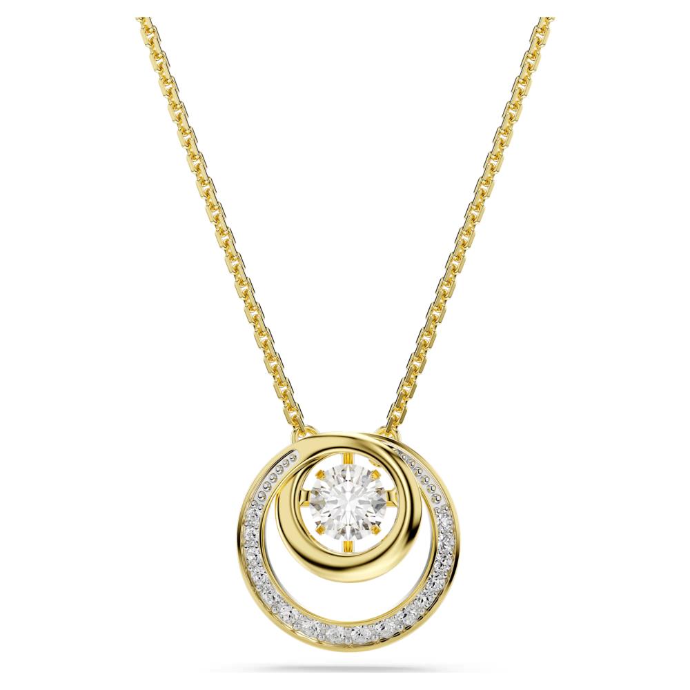 Collana Swarovski Hyperbola Bianco Placcato color oro