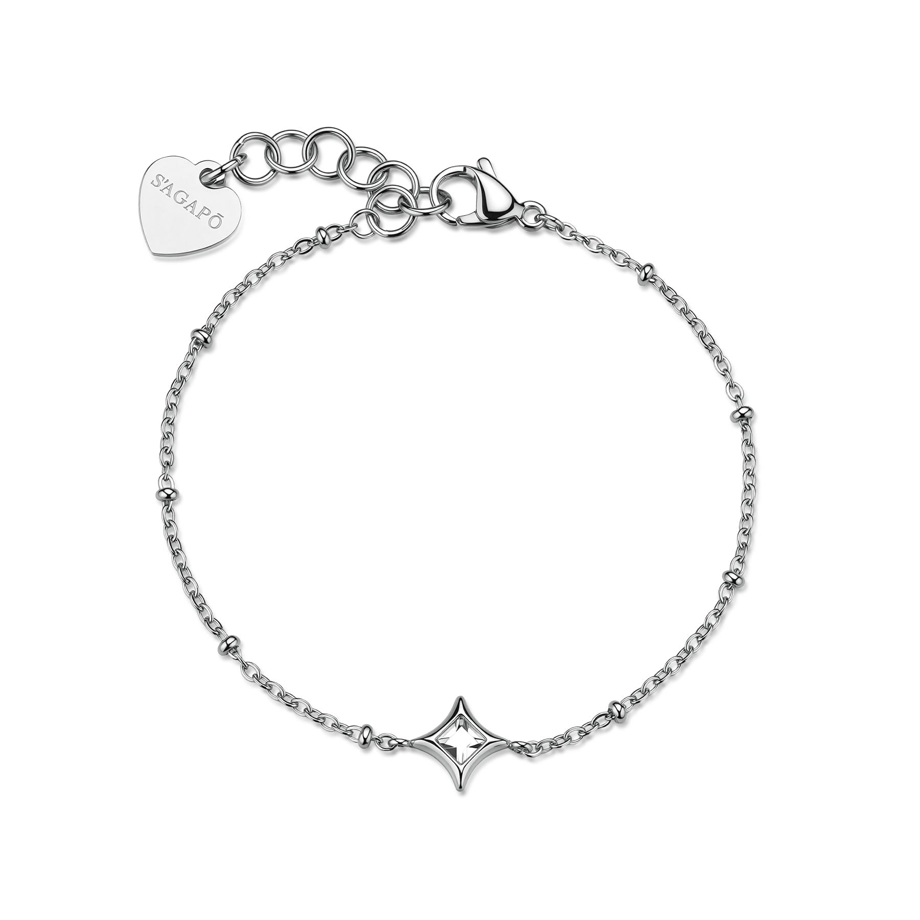 Bracciale S'Agapo' Luce cristallo centrale