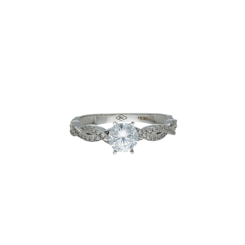 Anello Oro 18 kt Donna solitario fantasia