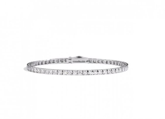 Bracciale ReCarlo tennis Diamanti bianchi 19 cm