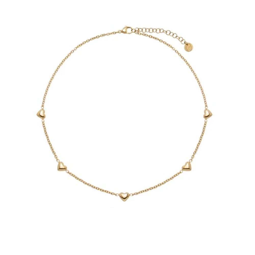 Collana Liu Jo Essential Cuori Dorata