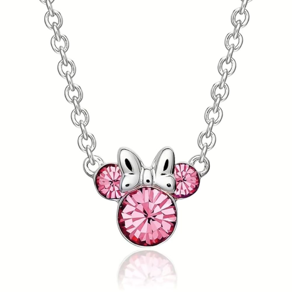 Collana Disney Minnie Mouse Cristalli Rosa