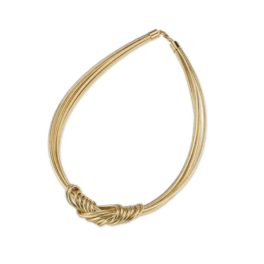 Collana Sovrani Bronce multifilo lurex finitura oro