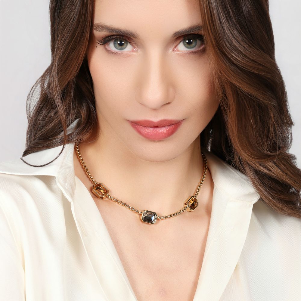 Collana Unoaerre Joya tre cristalli