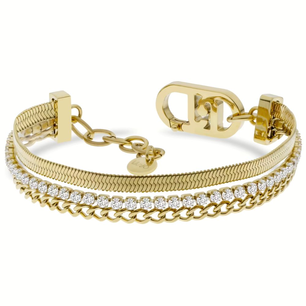 Bracciale Liu Jo maglia catena piatta e tennis
