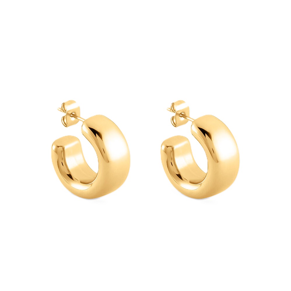 Orecchini Stroili Radiance cerchio Acciaio Dorato