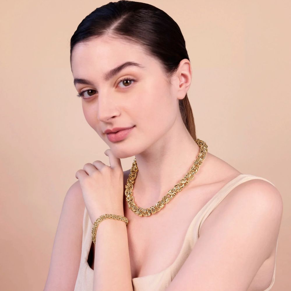 Bracciale Etrusca Gioielli Catena Bizantina