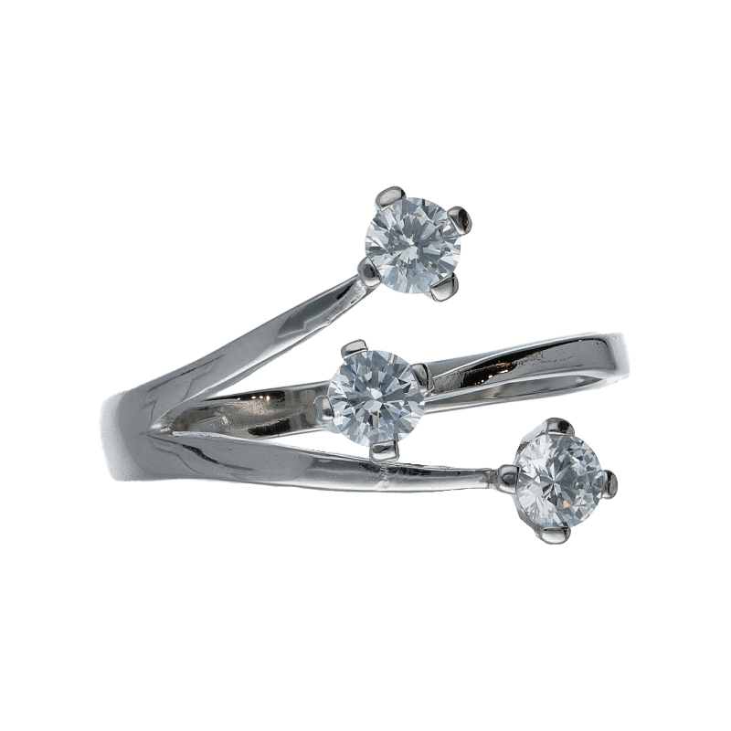 Anello Oro 18 kt Donna bianco trilogy