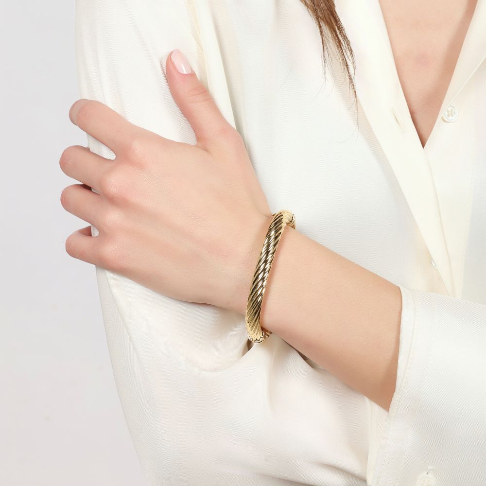 Bracciale Unoaerre torchon dorato