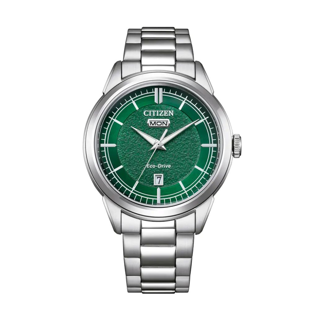 Orologio Citizen Of Elegant day date verde 40mm