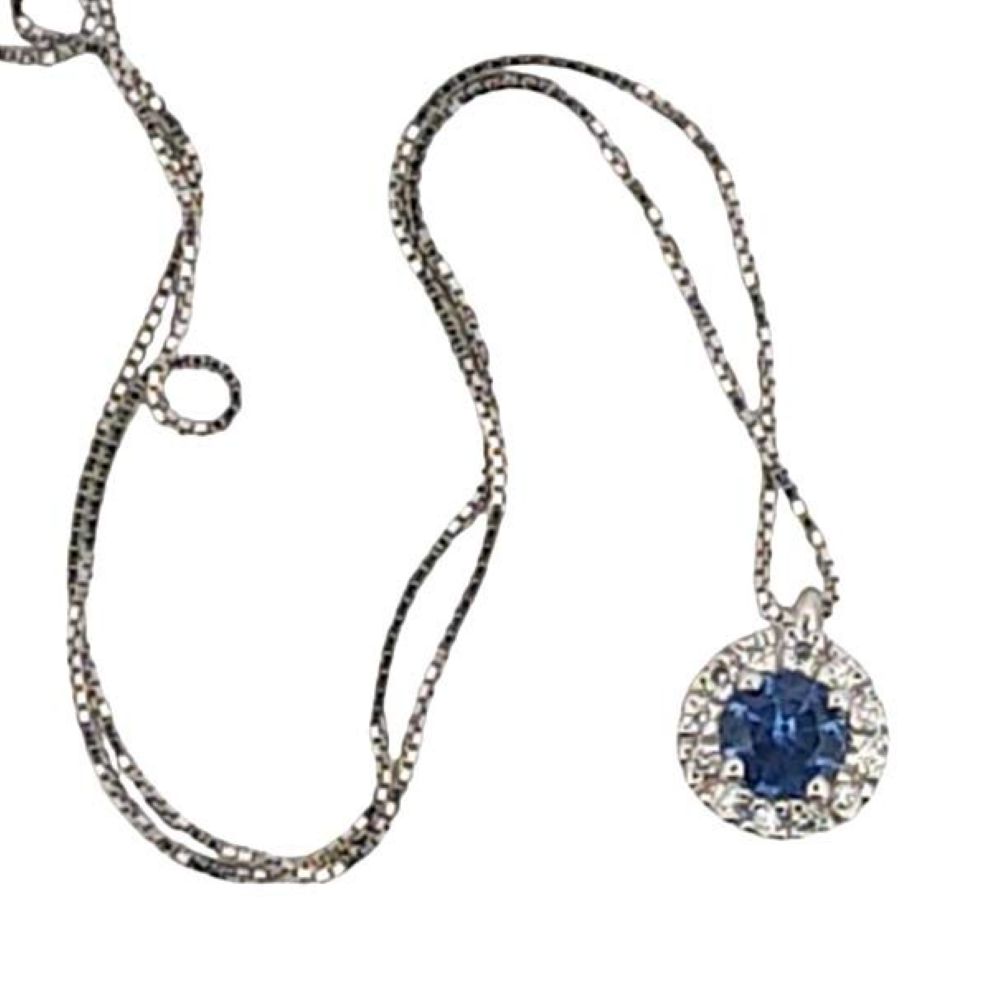 Collana Agemina Zaffiro e Diamanti
