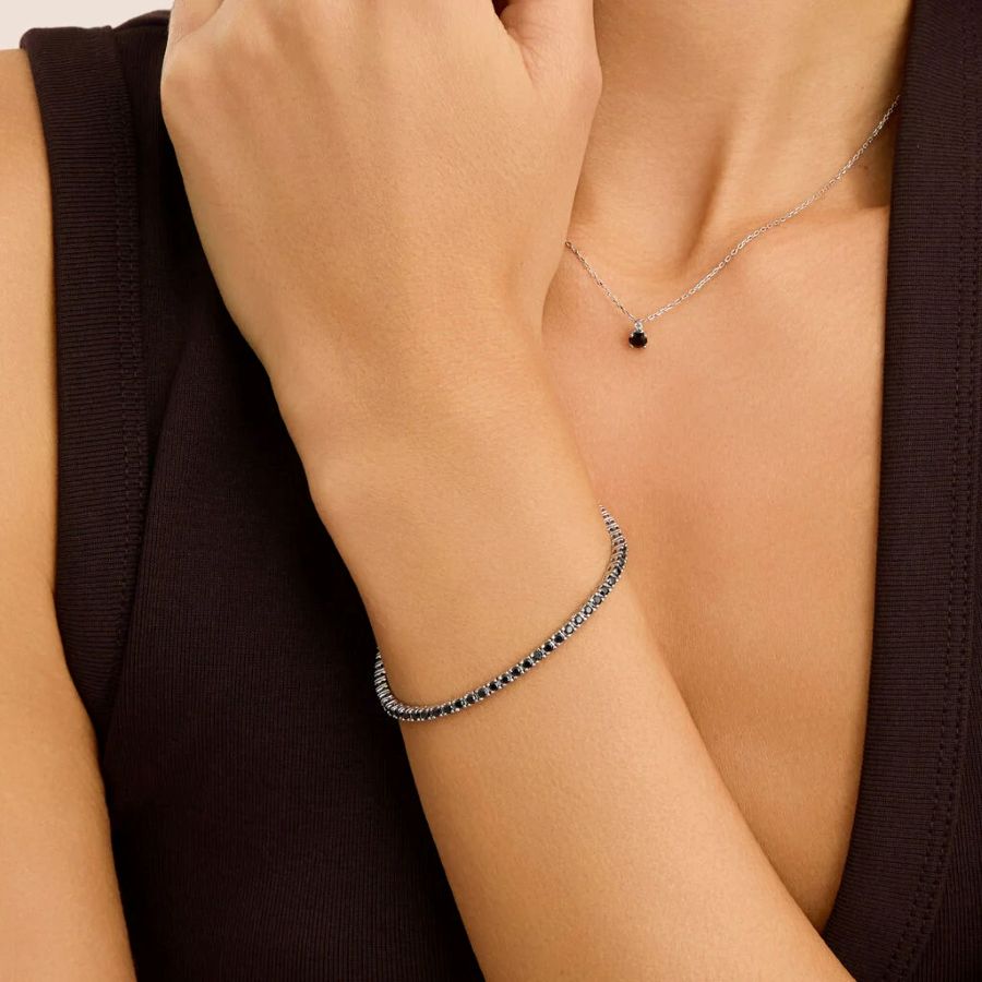 Bracciale Tennis Silver Elegance Cubic Zirconia 2mm