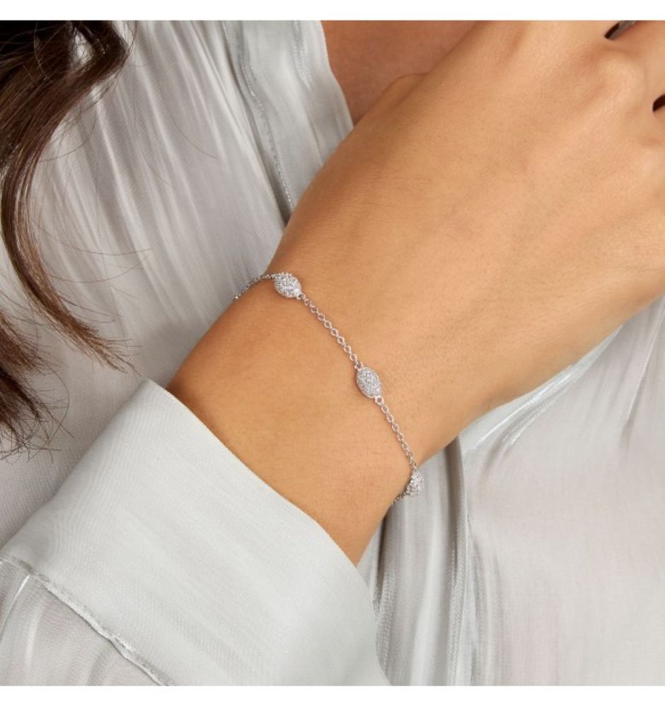 Bracciale Morellato 5 Pave Argento Bianca
