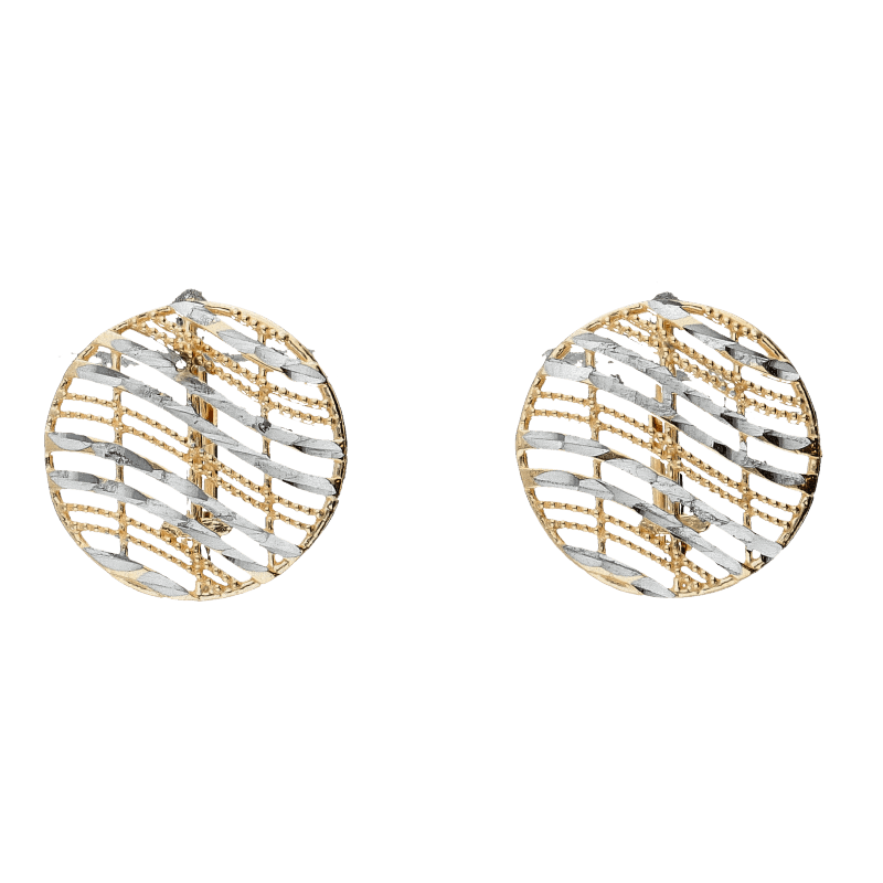 Orecchini Oro 18 kt bottone a monachella