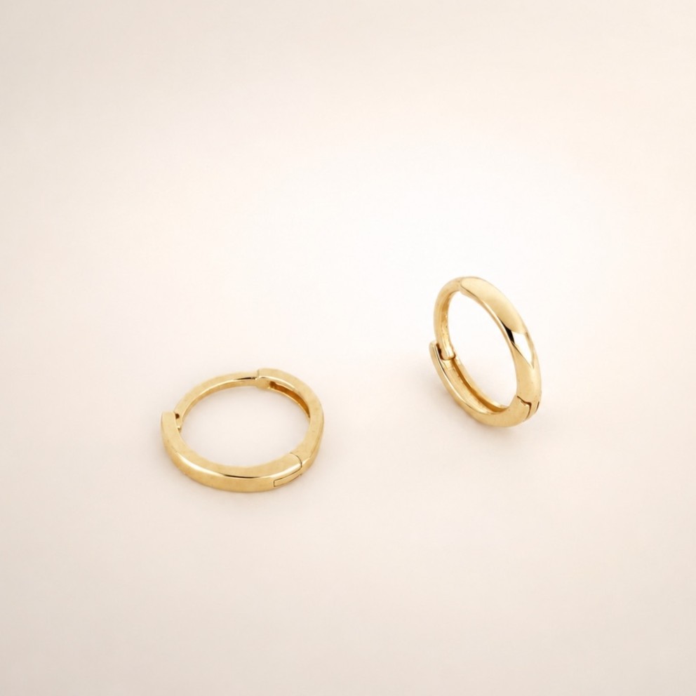 Orecchini I GOLD boccoli lisci mini