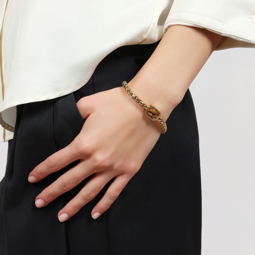 Bracciale Unoaerre Joya cristallo giallo