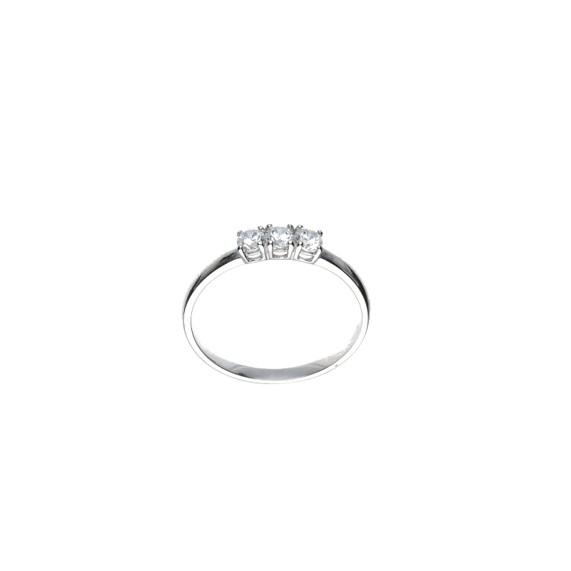 Anello Oro 18 kt Donna Trilogy Zirconi