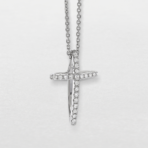 Collana Giorgio Visconti Croce con diamanti