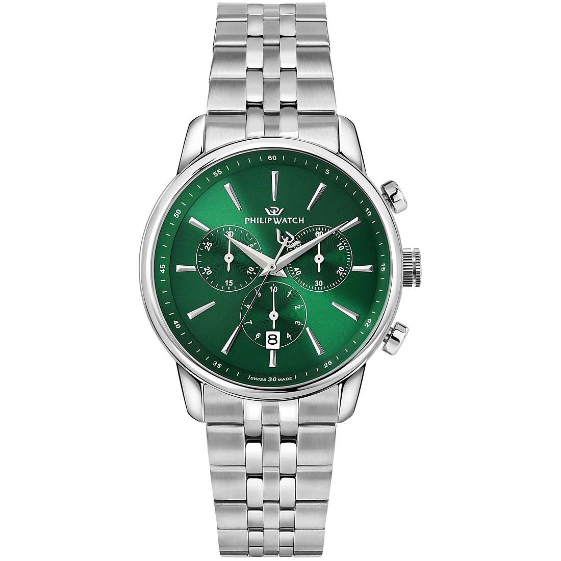 Orologio PhilipWatch Anniversary Acciaio quadrante verde 40 mm