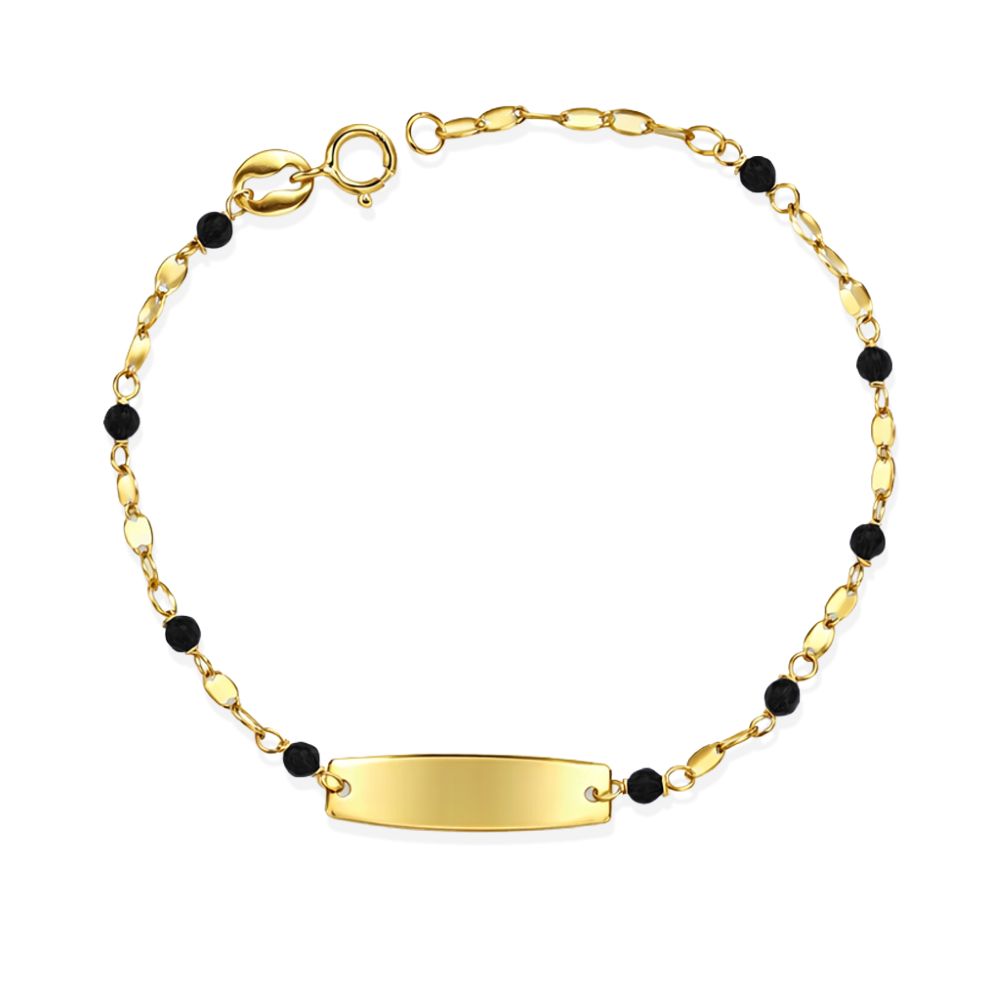 Bracciale I Gold Bimbi con targhetta oro 9kt