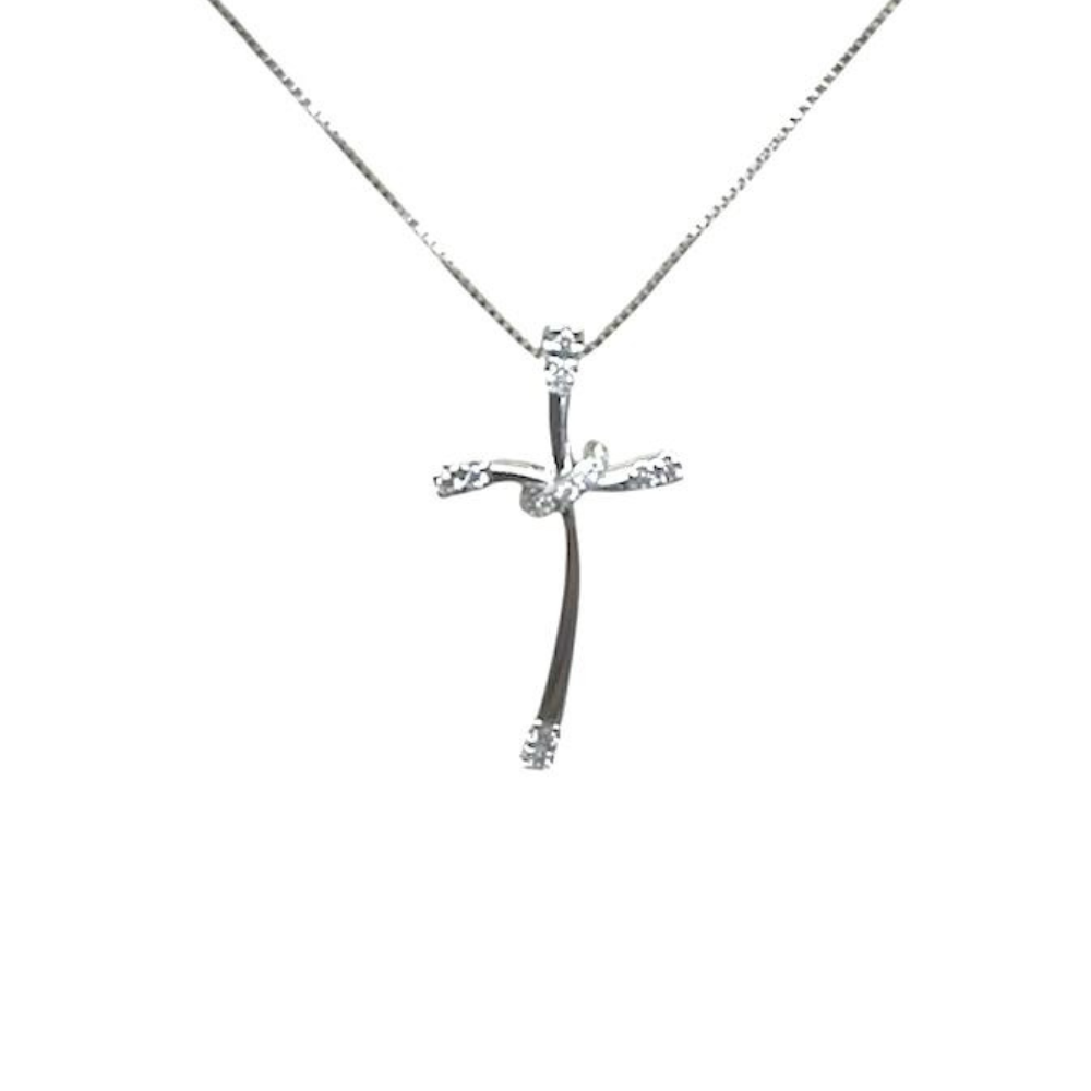 Delucchi Prezzo Diamante 08 Carati Collana Davite Delucchi Croce