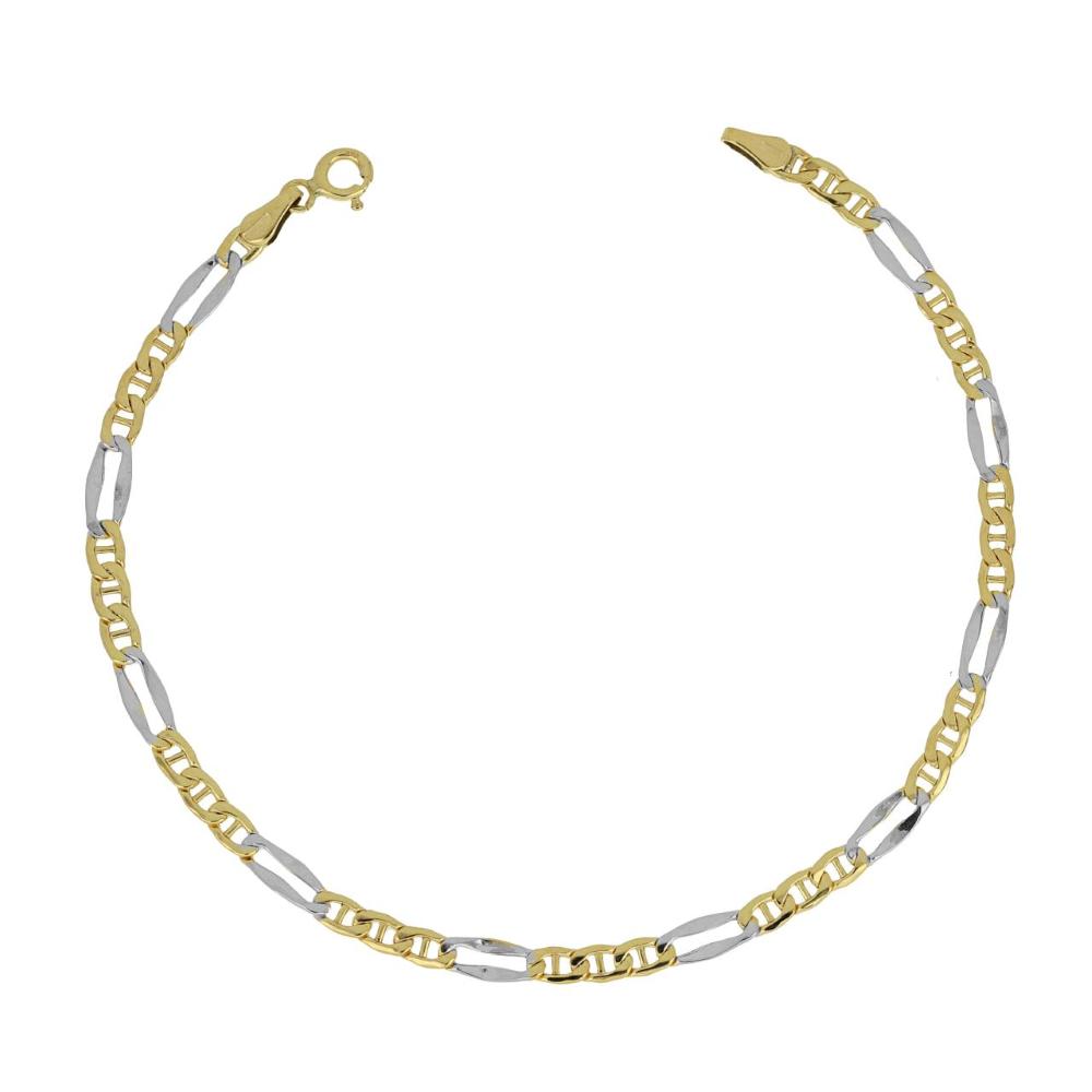 Bracciale I Gold 9kt uomo bicolore