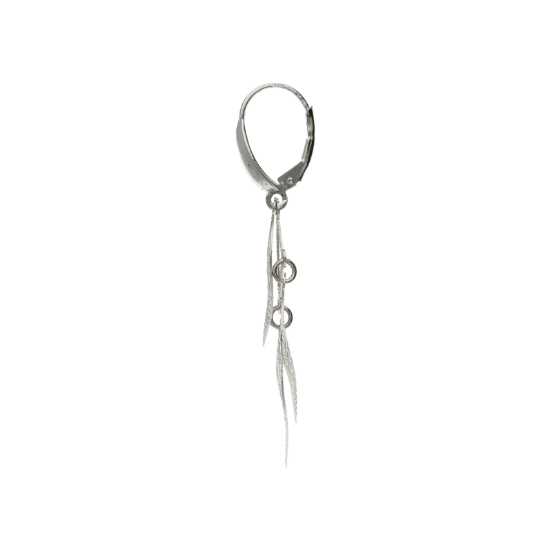 Orecchini Oro 18 kt Pendenti a foglie con monachella