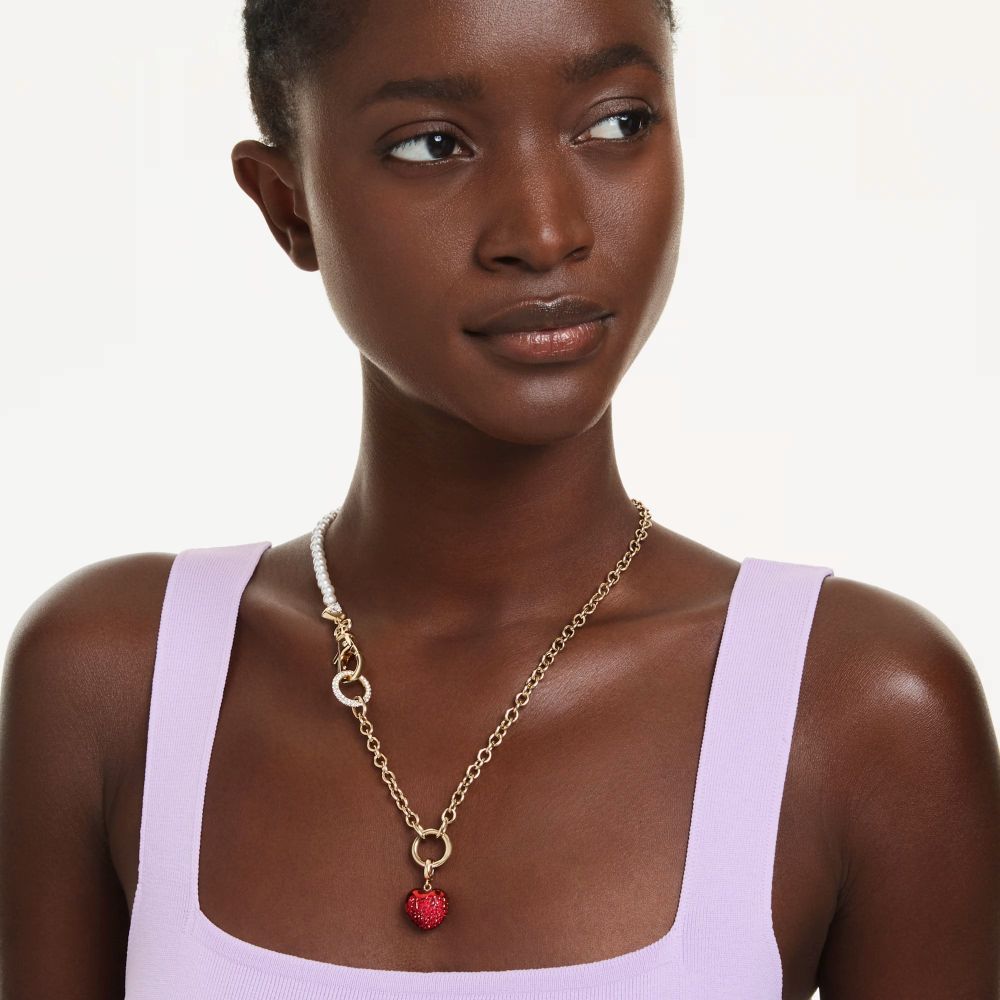 Charm Swarovski Idyllia Cuore Rosso Placcato