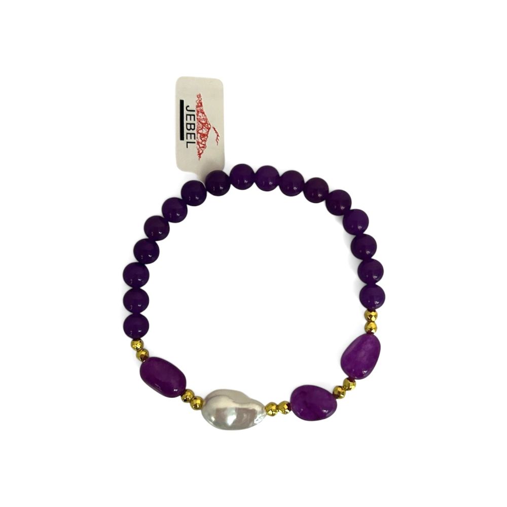 Bracciale Jebel Essentials Pietre dure Viola Perla Scaramazza