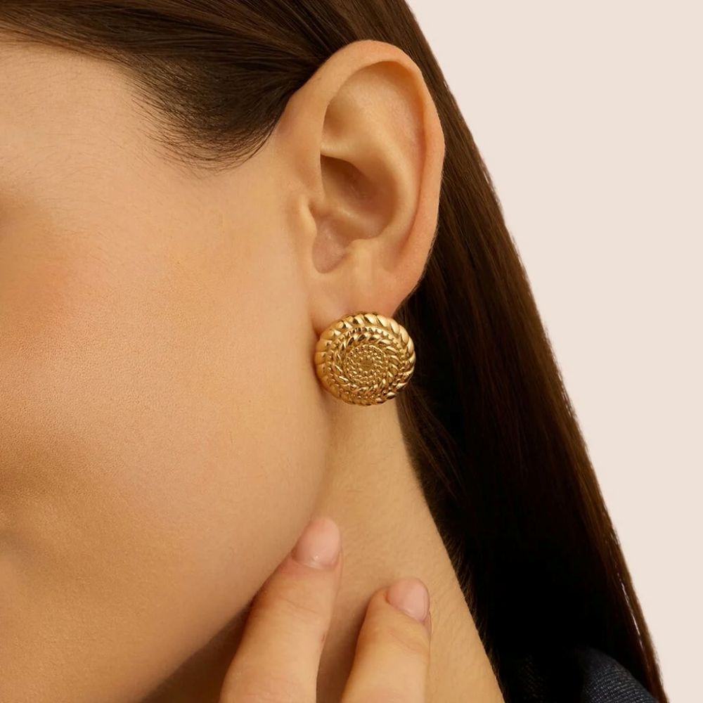 Orecchini Stroili Radiance Acciaio Dorato