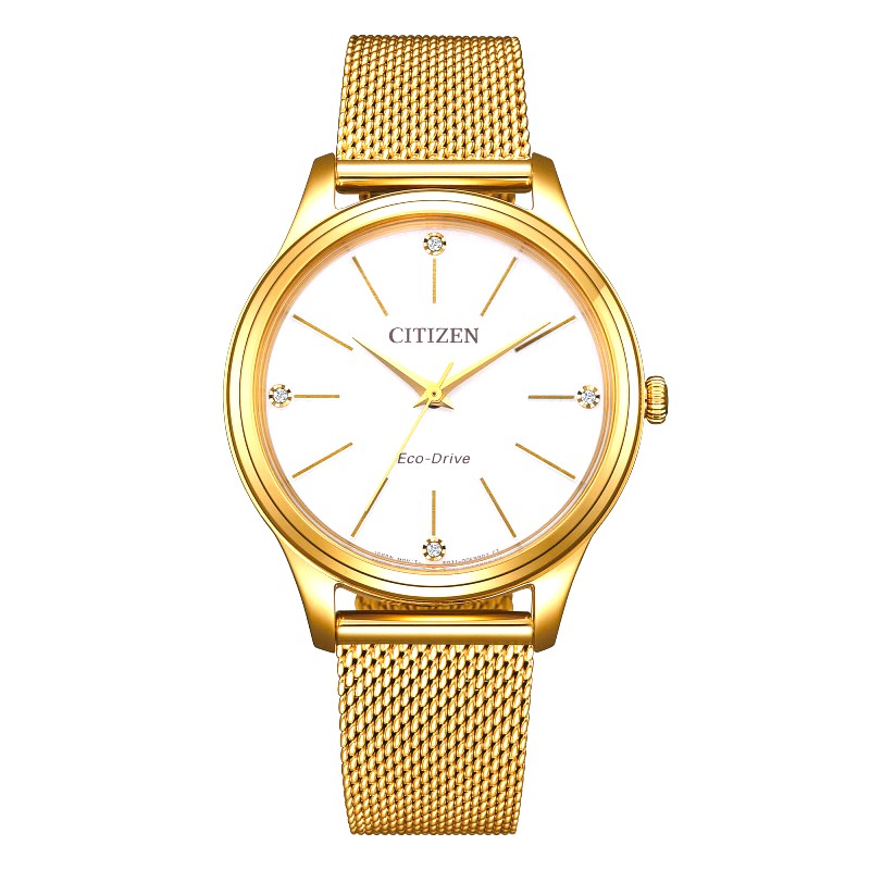 Orologio Citizen Elegance Lady Gold White 33,5 mm