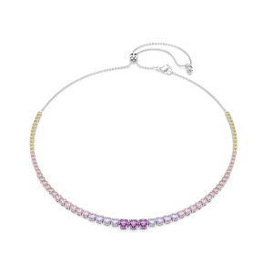 Collana Swarovski Matrix Sfumatura MulticolorevPlaccato rodio