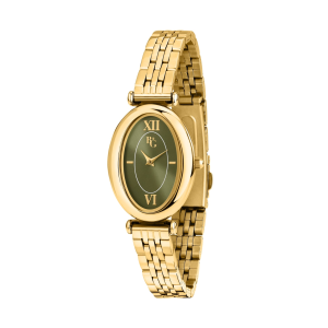 Orologio Chronostar Oval Dorato quadrante verde