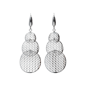 Orecchini Oro 18 kt Donna Pendenti a cerchi traforati