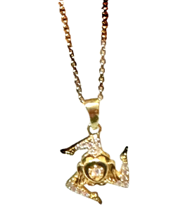 Collana Gioielli di Sicilia Trinacria con zirconi