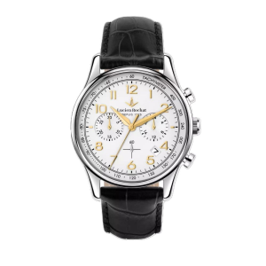 Orologio Lucien Rochat Montreux 41mm Crono White Pelle Black