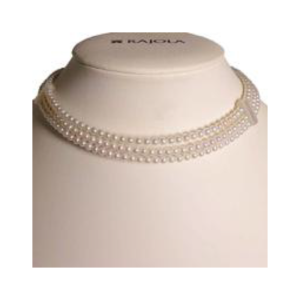 Collarino Rajola INGRID 3f. perle semirigida