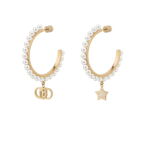 Orecchini Liu Jo Cerchio con Perle Dorati