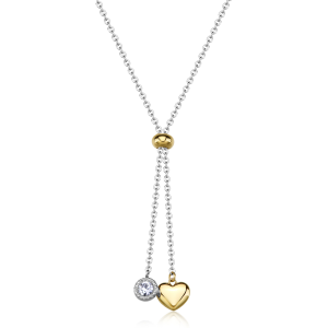 Collana S'Agapo' Aurora Cuore e Cristallo