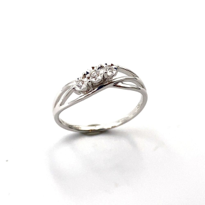 Anello Giorgio Visconti trilogy con diamanti ct 0,06 mis 12