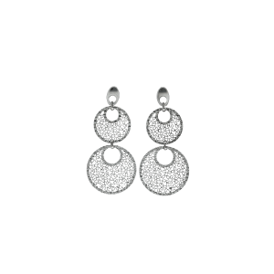 Orecchini Oro 18 kt Donna Pendenti a cerchi traforati