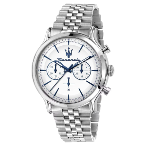 Orologio Maserati Epoca 42mm White Silver