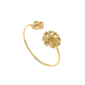 Bracciale Stroili Bangle Radiance Acciaio Dorato con fiori