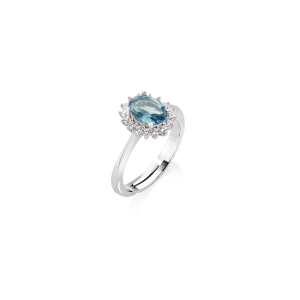 Anello Amen Mini Royal Lady Blu London mis 10/14