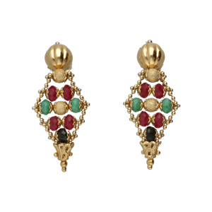 Orecchini Oro 18 kt Donna Pendenti con pietre colorate