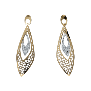 Orecchini Oro 18 kt Donna Pendenti a foglie