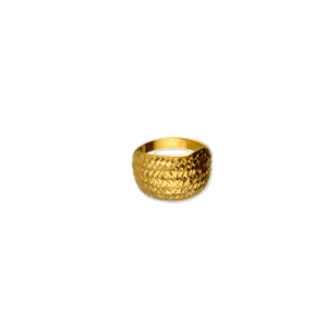 Anello Oro 18 kt Donna giallo a fascia con effetto diamantato